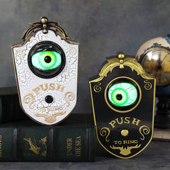 One-Eyed Glowing Halloween Doorbell.  How inviting.