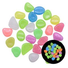 Glow in the Dark Garden Pebbles.  Right this way... mwahahah!